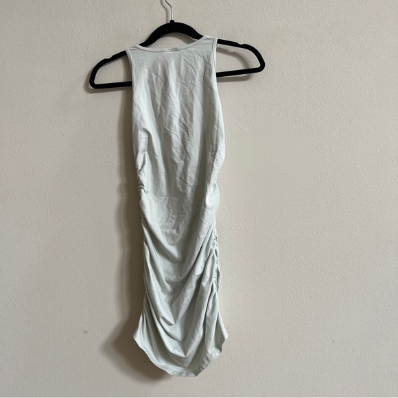 Aritzia Tna CHILL Malibu Dress Mint Ruched Bodycon Mini - Picture 4 of 4